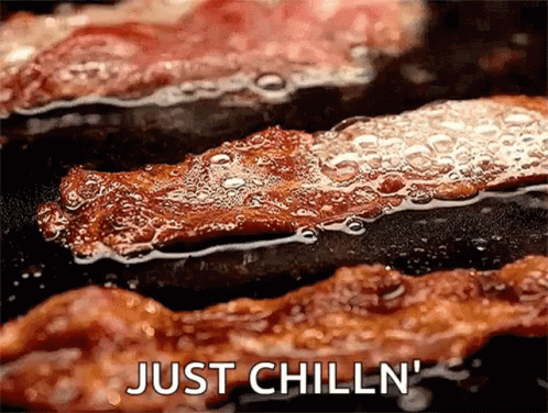 Bacon Just Chilling GIF