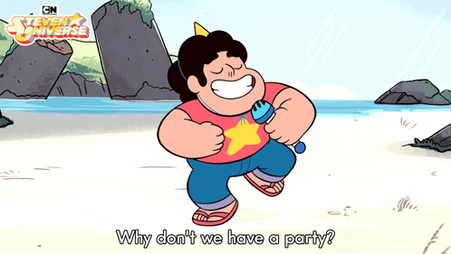 Why Don'T We Have A Party Steven GIF - Why Don'T We Have A Party Steven Steven Universe GIFs