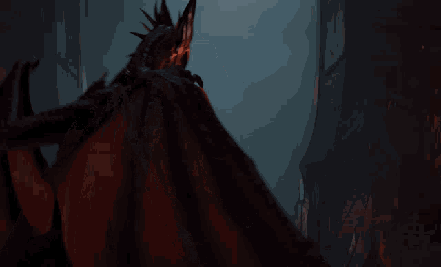 a dragon holding a light in its hand