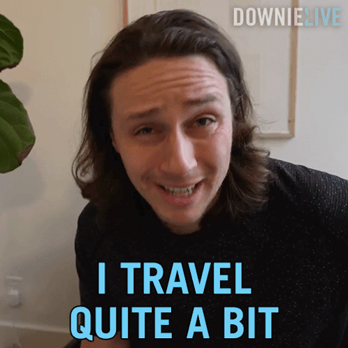 I Travel Quite A Lot Michael Downie GIF - I Travel Quite A Lot Michael Downie Downielive GIFs