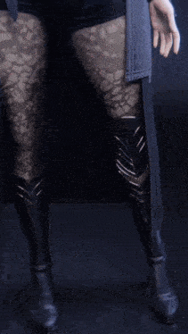 a close up of a person 's pants with a leopard print