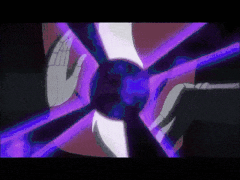 a pixelated image of a person holding a purple sphere