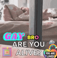 a picture of a person laying on a bed with the caption gay bro are you alive ?