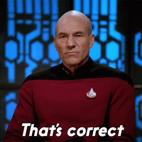 Thats Correct Picard GIF - Thats Correct Picard Star Trek GIFs