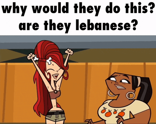 why would they do this are they lebanese written on a poster