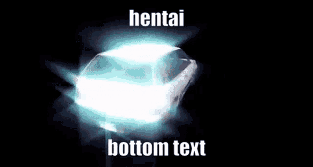 a picture of a light with the words hentai bottom text written on it .