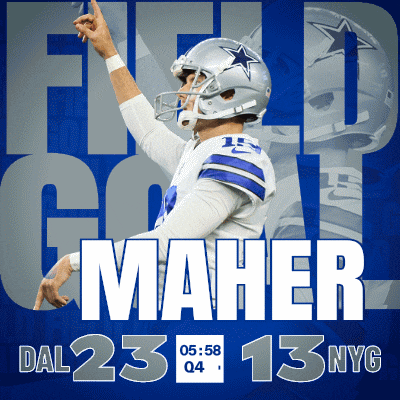 a poster for a football game between dallas cowboys and new york giants