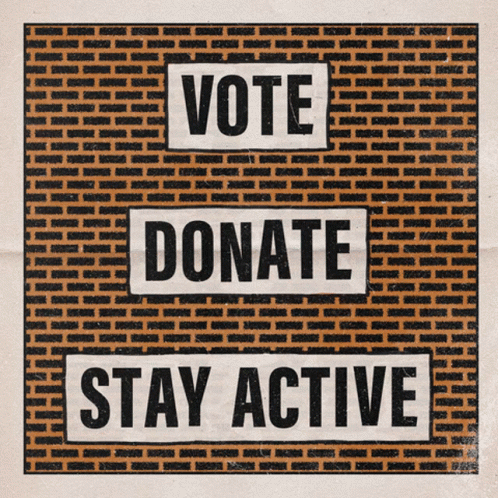 Vote Donate GIF - Vote Donate Stay Active GIFs