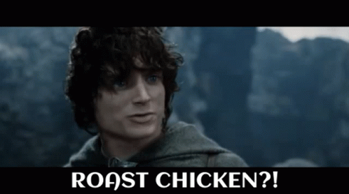 Roast Chicken Frodo GIF