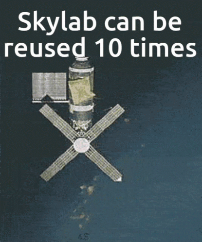 Skylab Space GIF - Skylab Space Can Be Reused10times GIFs