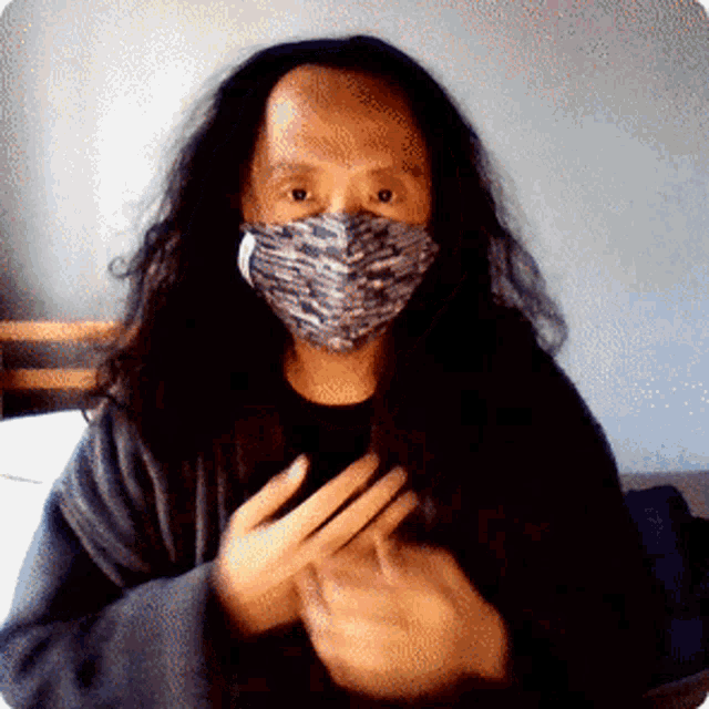 Mask On Open Palm GIF - Mask On Open Palm Heart GIFs