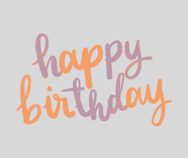 a colorful happy birthday sign with confetti falling