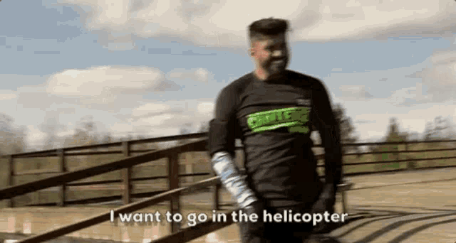 I Want To Go In The Helicopter Rogan O Conner GIF - I Want To Go In The Helicopter Rogan O Conner The Challenge GIFs