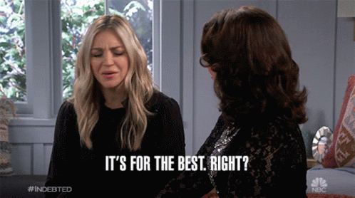 Its For The Best Right Rebecca GIF - Its For The Best Right Rebecca Abby Elliott GIFs