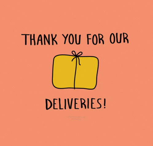 Thank You Delivery GIF - Thank You Delivery Deliveries GIFs