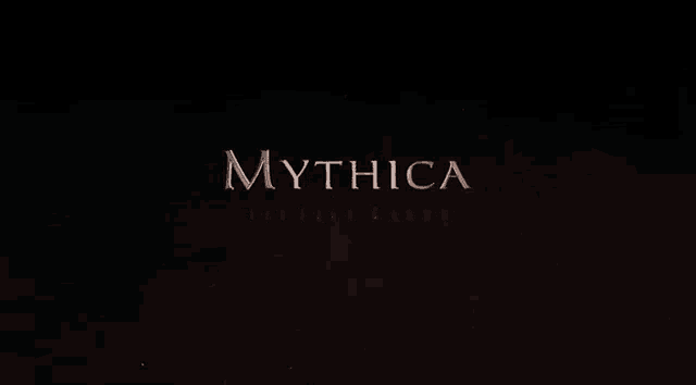 the logo for mythica the iron crown