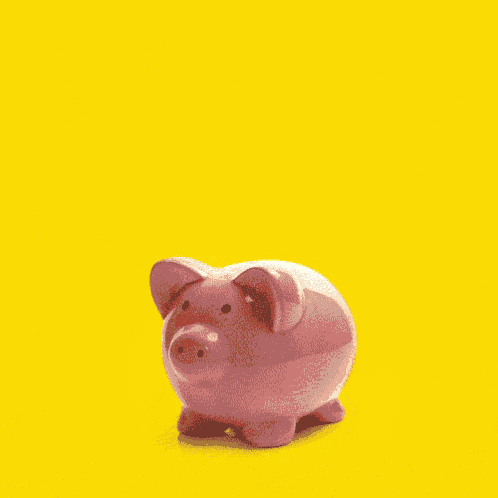 a yellow background with a blurred image of a person holding a hammer