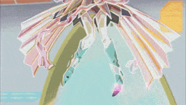 a drawing of a person with a pink glow around their legs