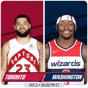 the toronto raptors and washington wizards are playing each other on dec 5