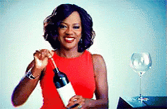 When Relatives Sneak Passive Aggressive Comments During The Holidays GIF - Viola Davis Wine Drinking GIFs
