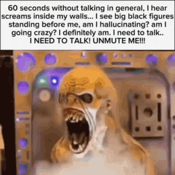 a picture of a monster with a caption that says " i need to talk "