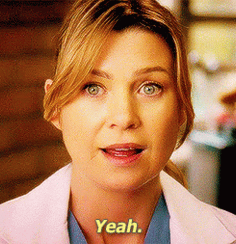 Greys Anatomy Meredith Grey GIF - Greys Anatomy Meredith Grey Yeah GIFs