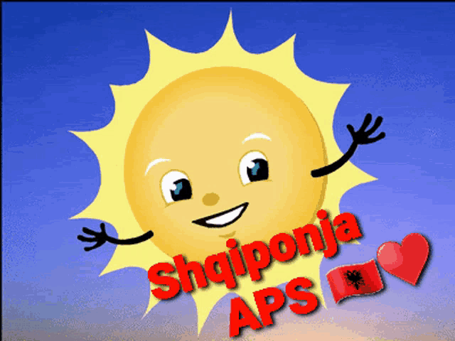 a picture of a smiling sun with the words " shiiponia aps " written below it