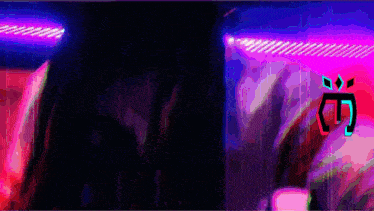 a purple and pink background with the letter c on the bottom
