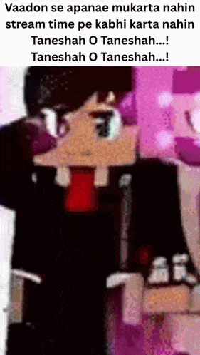 a picture of a cartoon character with a caption that says vaadon se apanae mukarta nahin stream time