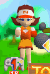 a pixel art of a girl wearing a n hat