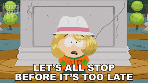 Lets All Stop Before Its Too Late Kyle Broflovski GIF - Lets All Stop Before Its Too Late Kyle Broflovski South Park GIFs
