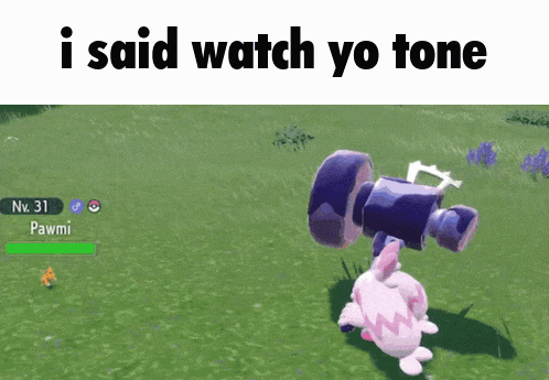 a screenshot of a video game that says ' i said watch yo tone '