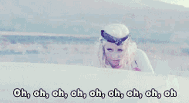 a man driving a car with the words oh oh oh oh oh oh oh oh oh