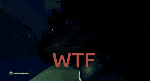 a screenshot of a video game says wtf in red