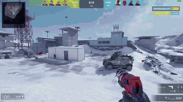a screenshot of a video game shows a few players including fame and tactic
