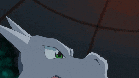a close up of a cartoon character 's face with teeth