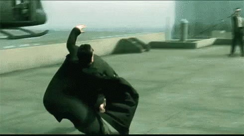 Neo Dodging Bullets - The Matrix GIF - The Matrix Bend Slowmo GIFs