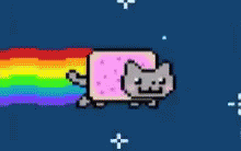 Nyan Cat Flying GIF - Nyan Cat Flying Omw GIFs