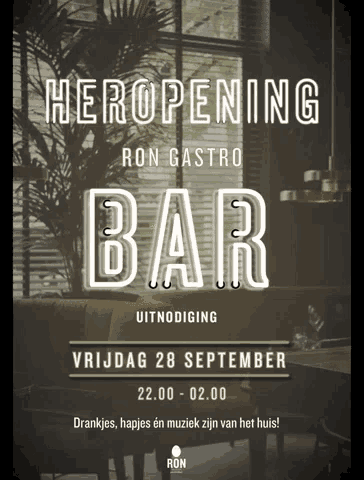 Ron Gastrobar Heropening Bar GIF - Ron Gastrobar Heropening Bar GIFs