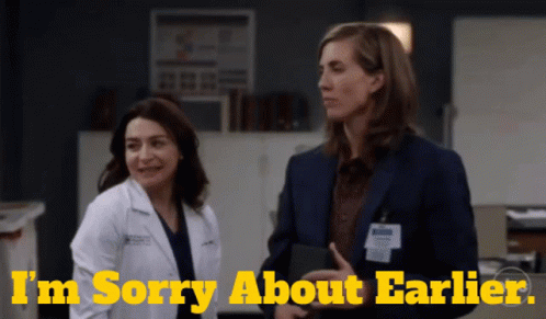 Greys Anatomy Amelia Shepherd GIF - Greys Anatomy Amelia Shepherd Im Sorry About Earlier GIFs