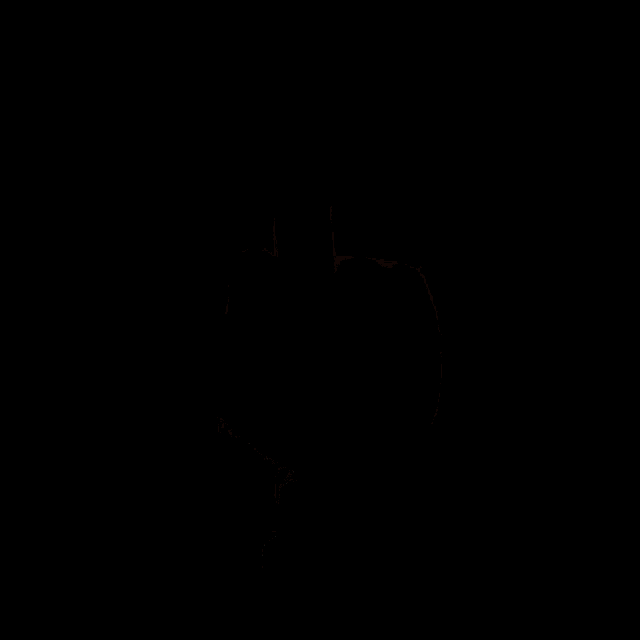 a group of cartoon hands giving the middle finger on a black background .