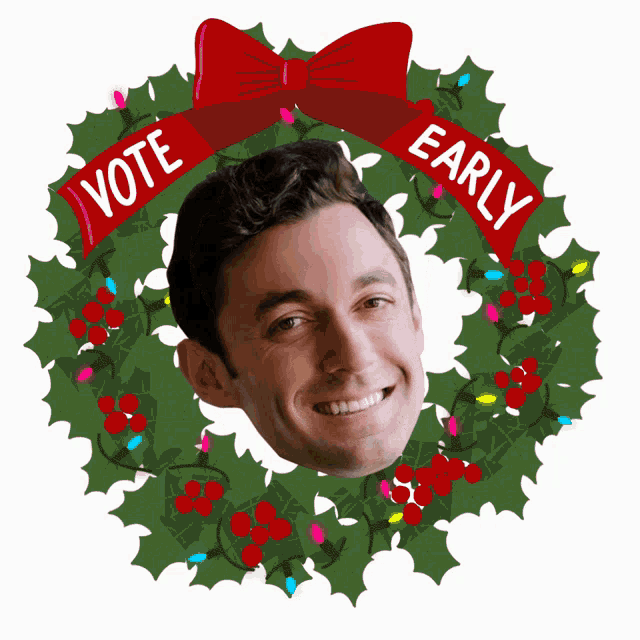 Vote Early Wreath GIF