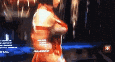 a pixelated image of a woman in a video game with the number 34,000 on the bottom