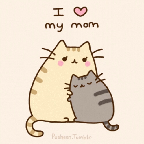 I Love My Mom Happy Mothers Day GIF - I Love My Mom Happy Mothers Day Cats GIFs
