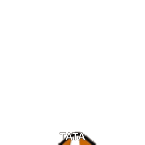 a cartoon drawing of a fox with the word tata on the bottom .