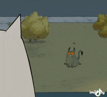 a cartoon of a cat surrounded by flames with a tiktok logo in the bottom right corner