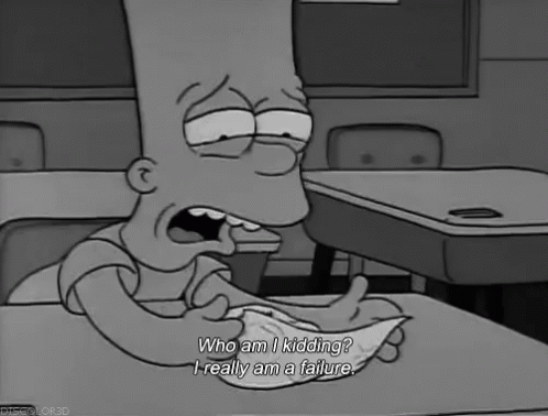 I Really Am A Failure GIF - The Simpsons Bart Simpson Failure GIFs