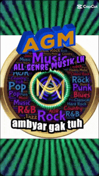 a poster that says agm all genre musik lh on it