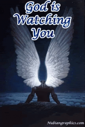 God Is Watching You Angel GIF - God Is Watching You Angel Angel Wings GIFs