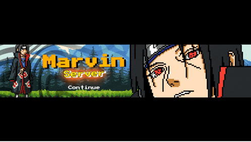 a banner for a game called mary in server continue
